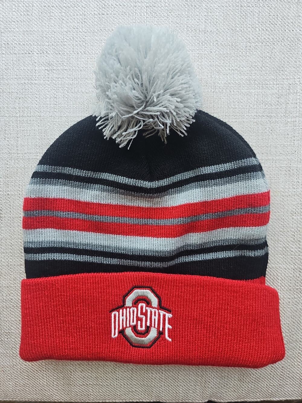 Ohio State Buckeys Adult Toboggan Beanie College Football Winter Hat